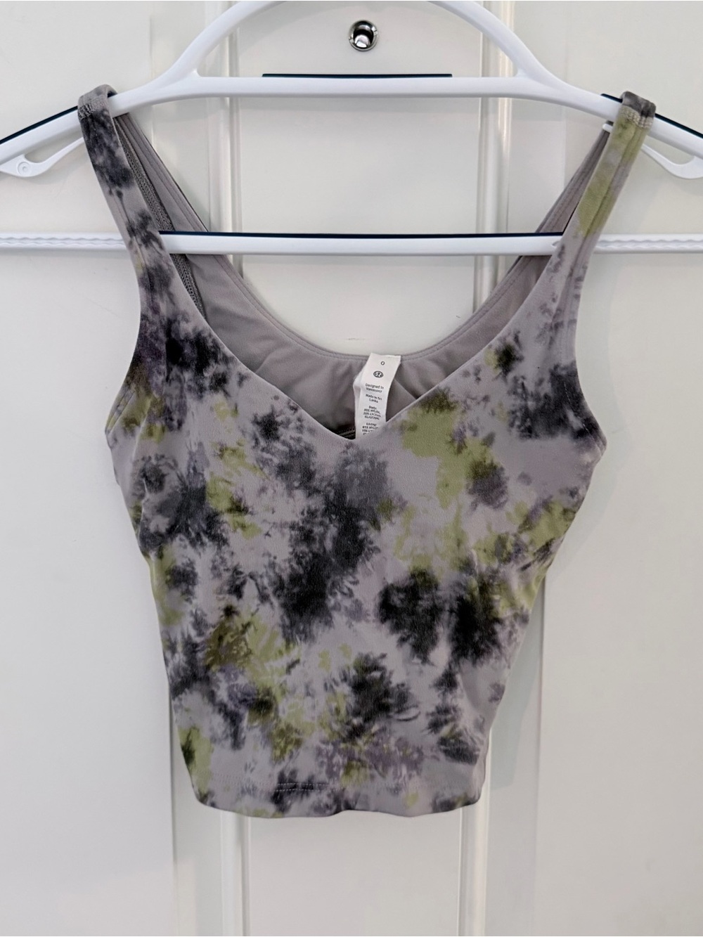 Lululemon Align Tank Top 0 | Radial Tie Dye Mauve Grey Multi